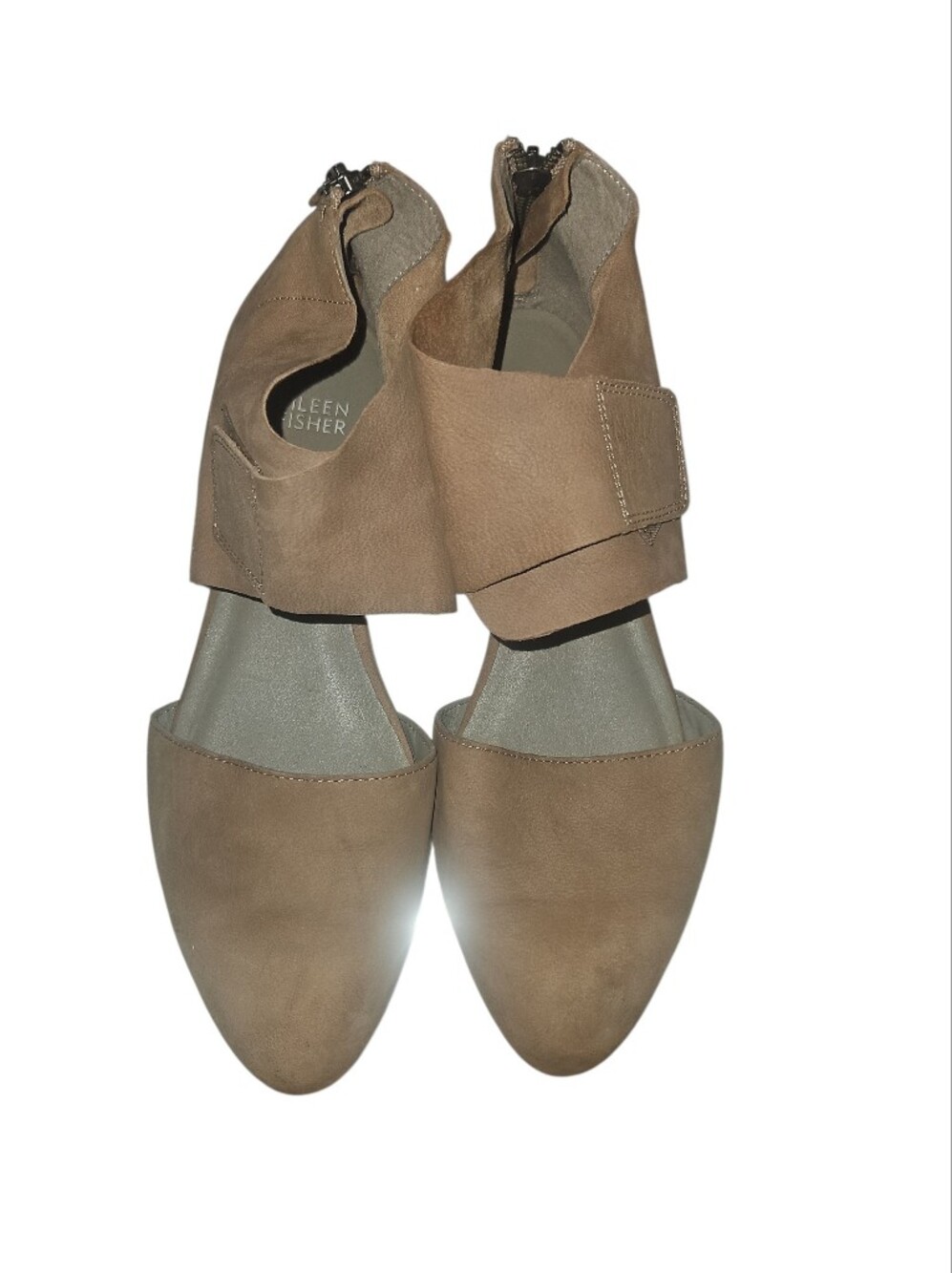 Eileen Fisher Calia-Nu Ankle Cuffer Beige Sandals